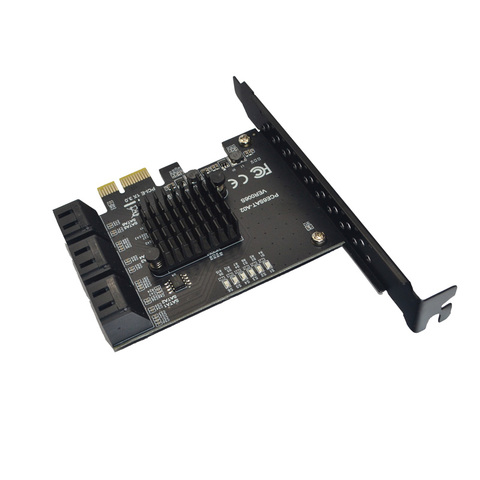 PCIE для SATA карты 6 портов SATA 3 PCI экспресс карта расширения PCI-E/PCIE SATA контроллер мультипликатор для SSD Synology ASM1166 чипов ► Фото 1/6