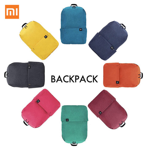 Новинка 2022, цветной мини-рюкзак Xiaomi mi, класс 4, водоотталкивающий, объем 10 л, вес 165 г, молния YKK, для подарка на открытом воздухе ► Фото 1/1