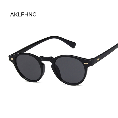 Очки солнцезащитные женские круглые, модные брендовые дизайнерские винтажные солнечные очки UV400, для вождения ► Фото 1/6