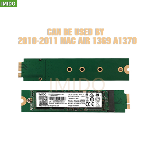 Новый Macbook Air A1369 A1370 на 2010 -2011 год, 64 ГБ, 128 ГБ, 256 ГБ, 512 ГБ, 1 ТБ, стандартный SSD MC503, MC504, MC505, MC 506, MC965, MC966, MC968, MC969 ► Фото 1/6