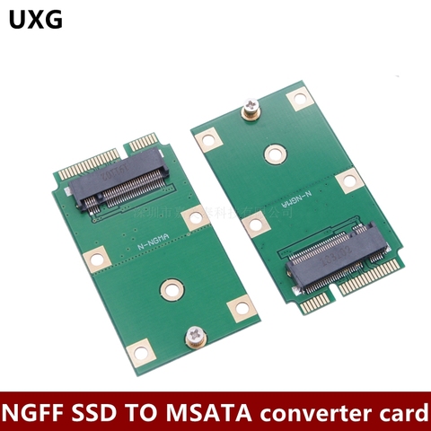 Advanced 2022 Computer Adapter Mini PCI-E 2 Lane M.2 NGFF 30mm 42mm SSD To 52pin mSATA Adapter Card Gifts ► Фото 1/5