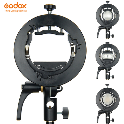 Godox S2 Bowens крепление вспышки s-типа держатель кронштейн для Godox V1 V860II AD200 AD400PRO Speedlite Flash Snoot софтбокс ► Фото 1/6