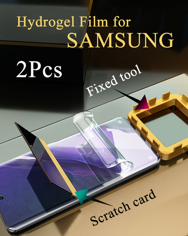 Гидрогелевая пленка для Samsung S20 Ultra EF S9 S8 S10E S10 5G S7 Edge, Защитная пленка для экрана Galaxy Note 20 10 Plus 9 8, мягкая, с полным покрытием ► Фото 1/6