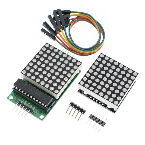 Модуль точечной матрицы max7220 8*8, модуль микроконтроллера, модуль дисплея MCU, светодиодный модуль управления дисплеем для Arduino 5 В ► Фото 1/6