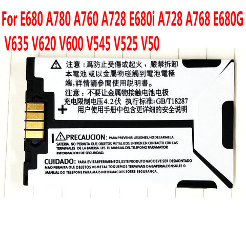 Высококачественный аккумулятор SNN5683A для Motorola MOTO E680 A780 A760 A728 E680i A728 A768 E680g V635 V620 V600 V545 V525 V50 ► Фото 1/1