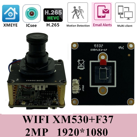 IP WIFI Беспроводная плата модуля камеры M12 объектив IRC XM530 + F37 1920*1080 25FPS Двусторонняя аудио 8-128G SD карта P2P CMS XMEYE RTSP ► Фото 1/6