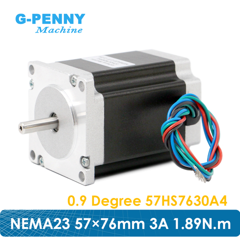 Новое поступление! G-penny Nema23 57x76 мм шаговый двигатель 0.9deg 1.89Nm 3A 270Oz-in D = 8 мм 4 провода для станка с ЧПУ и 3D-принтера ► Фото 1/6