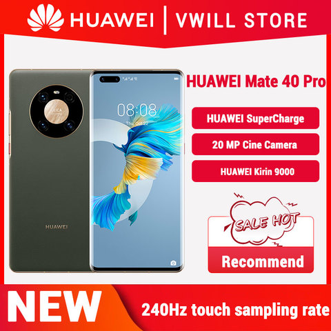 В наличии HUAWEI Mate 40 Pro 5G мобильного телефона 6,76 ''90 Гц OLED Kirin 9000 Octa Core 5nm ремесла EMUI 11 обратный Wi-Fi 6 + NFC ► Фото 1/6