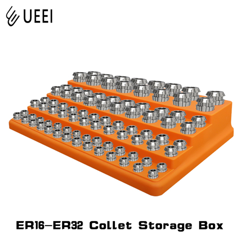 Цанга ER, коробка для хранения, 88 отверстий, ER16 ER20 ER25 ER32, Цанга ER из твердого пластика, обрабатывающий центр с ЧПУ ► Фото 1/6