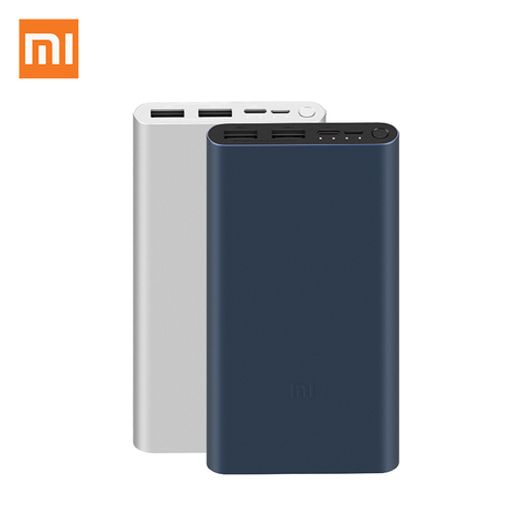 Xiaomi Power Bank 3 10000 мАч PLM13ZM Dual USB 18 Вт Быстрая зарядка Mi Powerbank 10000 портативное зарядное устройство Внешний аккумулятор Poverbank ► Фото 1/6