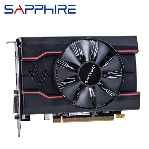 SAPPHIRE RX 550 оригинальная видеокарта 2 Гб, GPU AMD Radeon RX550 2 ГБ GDDR5, видеокарты для настольного компьютера, карты для игр PCI-E X16 ► Фото 1/6