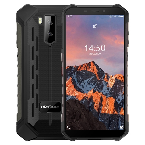 Ulefone Armor X5 Pro прочный водонепроницаемый смартфон 4 Гб + 64 Гб Восьмиядерный Android 10,0 сотовый телефон NFC 4G LTE мобильный телефон 5000 мАч ► Фото 1/6