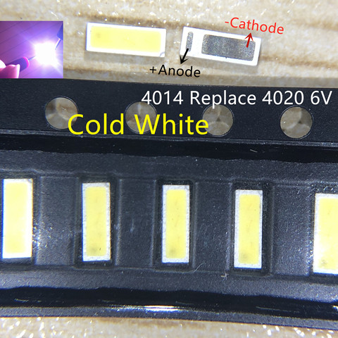 200 шт. Сеульский 4014 SMD светодиодный холодный белый 1 Вт 6В 150мА для телевизора/ЖК-подсветки светодиодный высокой мощности Светодиодный SBHGN2S0E Замена 4020 ► Фото 1/2