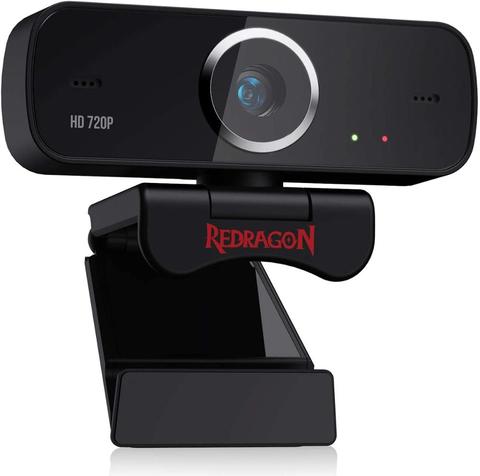 Веб-камера Redragon GW600 720P со встроенным двойным микрофоном, вращение на 360 градусов, 2,0 USB, Skype, компьютерная веб-камера ► Фото 1/6