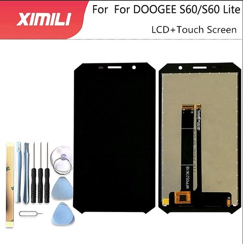 ЖК-дисплей и тачскрин Doogee S60 S60 Lite 5,2 дюйма, 100% оригинальный испытанный ЖК-дигитайзер, сменная стеклянная панель для Doogee S60 ► Фото 1/6