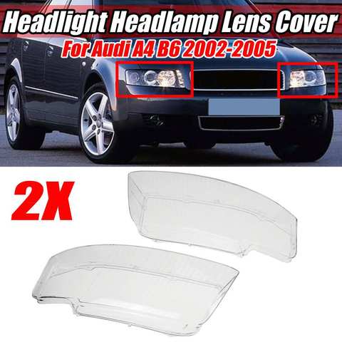 2 шт., крышка для передней фары автомобиля Audi A4 B6 2002 2003 2004 2005 8E0941030AD ► Фото 1/6