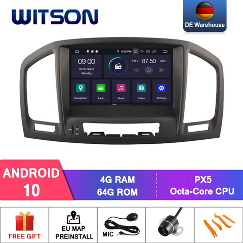 WITSON Android 10,0 IPS HD экран для OPEL INSIGNIA 2008-2011 Автомобильный DVD Радио 4 Гб RAM + 64 Гб FLASH 8 Octa Core + DVR/WIFI + DSP + DAB + OBD ► Фото 1/6