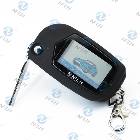 NFLH A61 uncut case with A61 key keychain with alarm remote control for compatible  starline A61 lined Auto alarm ► Фото 1/4