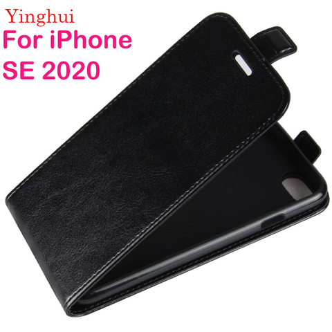 Чехол-книжка для iPhone SE 2022, кожаный чехол для iPhone SE 2022, высококачественный Вертикальный кожаный чехол-бумажник для iPhone 7/8 ► Фото 1/6