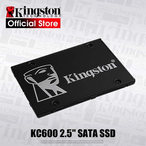 Твердотельный накопитель Kingston KC600 SSD 256 ГБ 512 ГБ 2,5 дюйма SATA III HDD жесткий диск HD SSD ноутбук ПК 1024 ГБ Внутренний твердотельный накопитель ► Фото 1/6