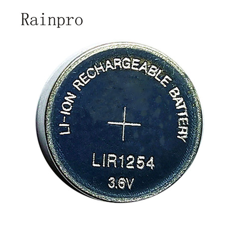 Аккумуляторная батарея Rainpro, 2 шт./лот/набор, LIR1254, 1254, 3,6 В, вместо 3,7 в, 40 мАч, Bluetooth-гарнитура ► Фото 1/3