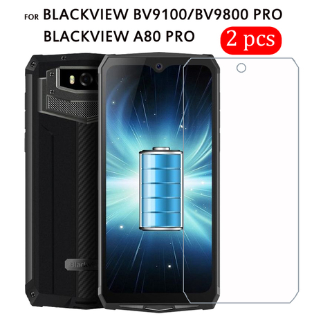 Закаленное стекло для Blackview BV9100 протектор экрана на Blackview BV9800 A80 Pro крышка ЖК-пленка ► Фото 1/6