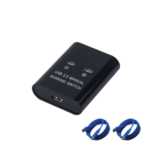 USB-хаб с кабелем для ПК и принтера, 2 порта ► Фото 1/6
