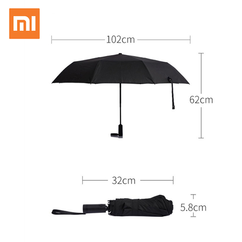 Автоматический зонт Xiaomi Mi Mijia WD1, зонт от солнца и дождя, алюминиевый, ветрозащитный, водонепроницаемый, защита от УФ излучения, для мужчин и ж... ► Фото 1/5