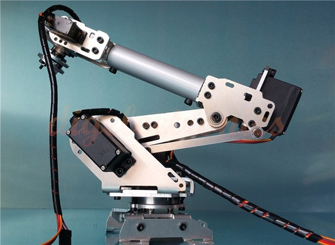 Sliver 6Dof механический робот-рычаг, полностью стальной подшипник, рычаг с сервоприводами для Arduino, робототехника, DIY Детская модель робота, игру... ► Фото 1/6