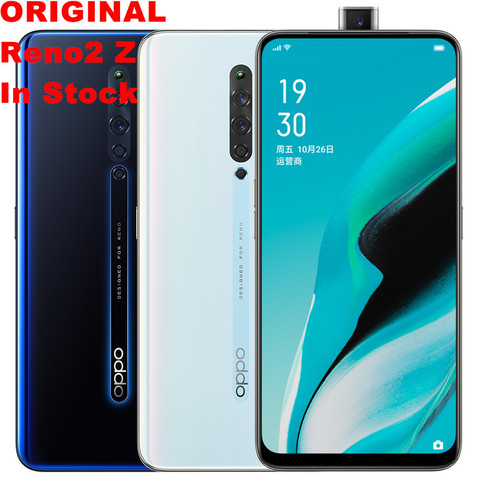 Мобильный телефон Oppo Reno 2 Z, 4G LTE, 6,5 дюйма, 2340X1080, 8 Гб ОЗУ, 48 МП, VOOC 3,0, сканер отпечатка пальца, Android Reno 2Z ► Фото 1/1