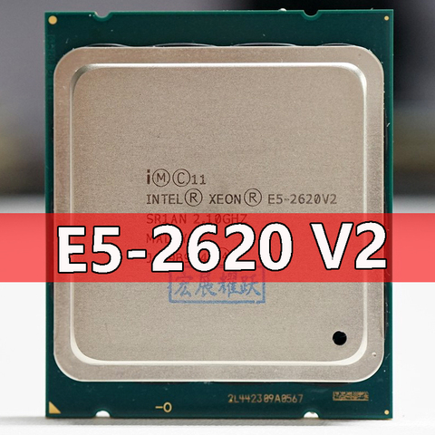 ПК компьютер Intel Xeon процессор E5 2620 V2 CPU 2,1 LGA 2011 SR1AN 6-ядерный серверный процессор Φ V2 телефон ЦП 2620 v2 ► Фото 1/2