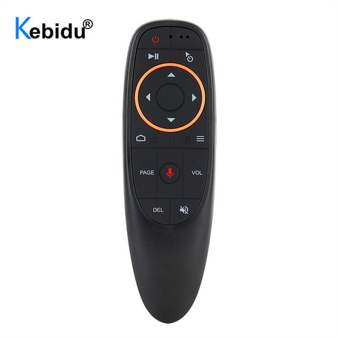 Воздушная мышь kebidu G10 G10S, голосовое управление, 2,4G, USB приемник G10s, с гироскопом, датчик, мини, беспроводной, умный пульт дистанционного управления для Android TV BOX ► Фото 1/6