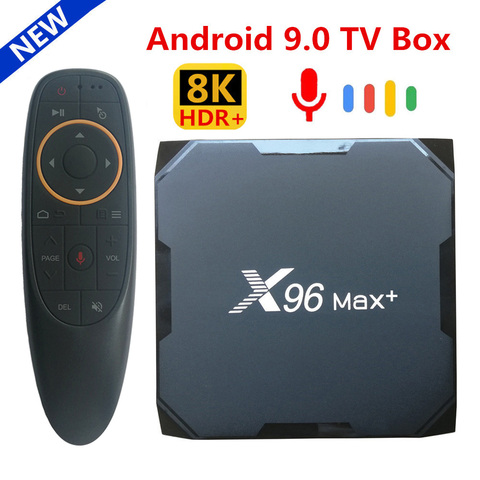 Оригинальный X96 MAX Plus Android 9,0 ТВ-бокс Amlogic S905X3 Четырехъядерный 4 ГБ 64 ГБ 32 ГБ 8K Wifi 4K X96Max + смарт-медиаплеер 2 Гб 16 Гб ► Фото 1/6