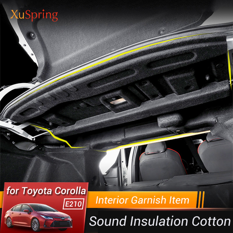 Изоляция для багажника автомобиля, хлопковый звукоизоляционный ковер, искусственный дизайн для Toyota Corolla 2022 E210 12th ► Фото 1/2