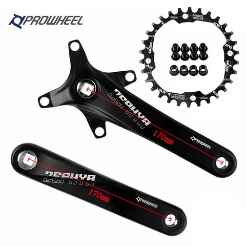 Prowheel шатун со звездочками для велосипеда BCD104 Звездочка 170/175 мм рукоятки квадратный Алюминий 32/34/36/38T MTB Горный диаметра окружности болтов (де... ► Фото 1/6