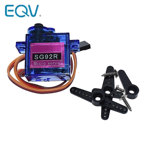 EQV SG92R 2,5 кг Micro 9g сервопривод, нейлоновые шестерни из углеродного волокна, замена SG90 Для радиоуправляемой модели, аэромайзер, запчасти для ве... ► Фото 1/6