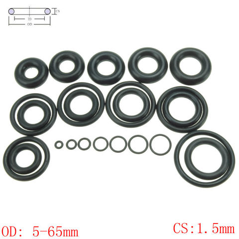 CS 1,5 мм OD5-65mm NBR резиновое уплотнительное кольцо, уплотнительное кольцо, масляная уплотнительная прокладка, автомобильное уплотнение ► Фото 1/6