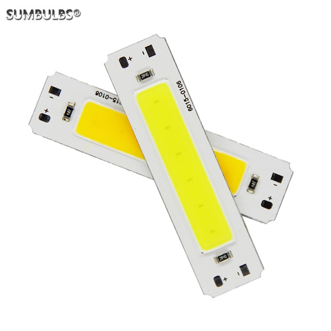 Лампочка 5V вход cob led лампа полоса светильник источник для DIY USB led светильник ing 2W 60*15mm 6cm бар светильник чип теплый холодный белый ► Фото 1/6