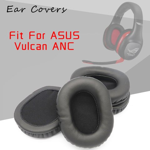 Амбушюры для ASUS VULCAN ANC, игровые стереонаушники, наушники, амбушюры, сменная гарнитура, амбушюры из ПУ кожи, поролоновая пена ► Фото 1/6