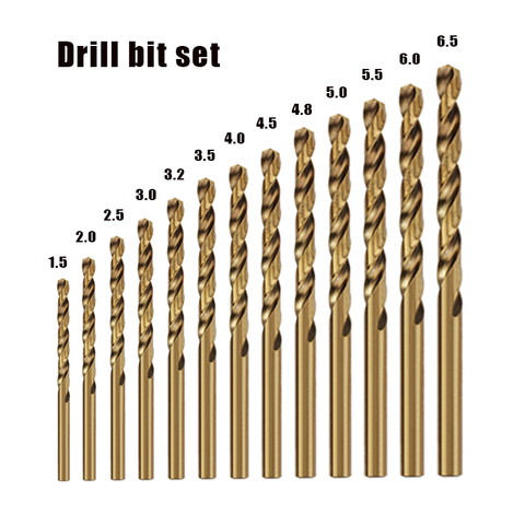 Спиральное сверло M35 из кобальтовой высокоскоростной стали, набор инструментов из нержавеющей стали, аксессуары для сверления металла из нержавеющей стали ► Фото 1/6