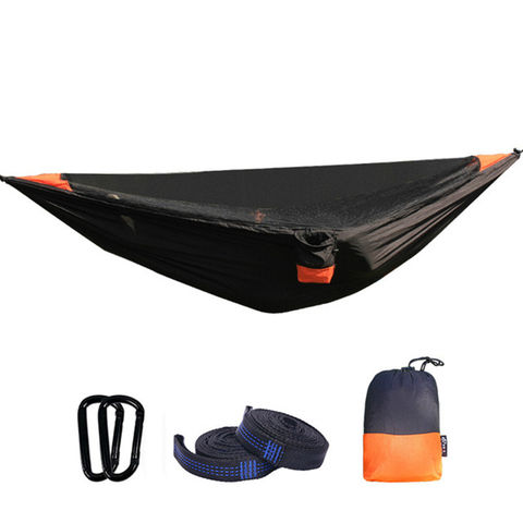 Ultralight Outdoor Hammock With Anti Mosquito Net Detachable Hiking Travel Camping 1-2 Person Tent Backyard Hammock ► Фото 1/6