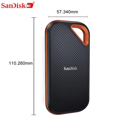 Двойной Флеш-накопитель SanDisk мобильный жёсткий диск 2T 1 ТБ 500g Extreme PRO Портативный внешнего твердотельного накопителя до 1050 МБ/с. USB-C USB 3,1 для но... ► Фото 1/6