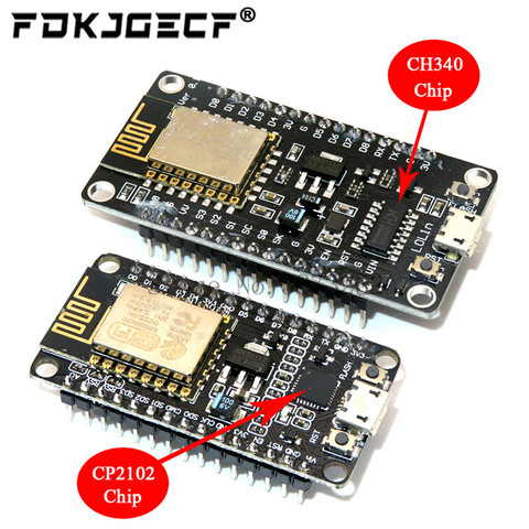 Беспроводной модуль CH340/CP2102 NodeMcu V3 V2 Lua WI-FI Интернет вещей Совет по развитию на основе ESP8266 ESP-12E с антенна pcb ► Фото 1/6