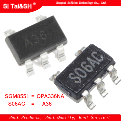 5 предметов в партии, SGM8551 :S06AC = OPA336NA A36 SGM8551XN5G/защитный чехол для мобильного телефона OPA336NA SOT23-5 ► Фото 1/1