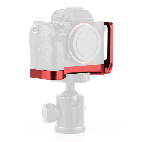 L-образный кронштейн для камеры, ручной держатель камеры для SONY A7RIII A7M3 A9 A7R3 с Опорной пластиной и боковой пластиной ► Фото 1/5