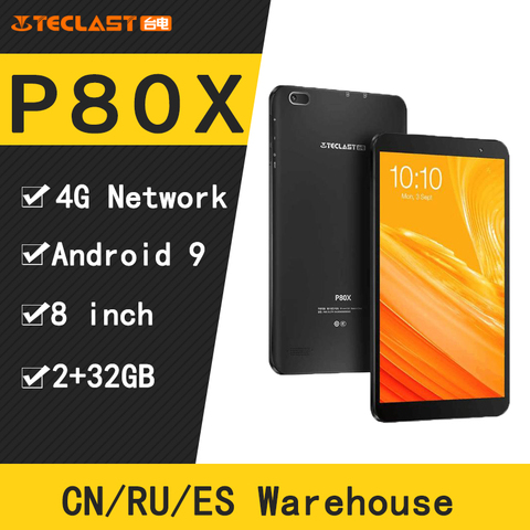 Teclast P80X 8 дюймов 4G планшетный ПК с системой андроида и 9,0 SC9863A IMG GX6250 Octa Core 1,6 ГГц Dual Core 2 Гб Оперативная память 32GB Встроенная память планшет с двойной камерой ПК ► Фото 1/1