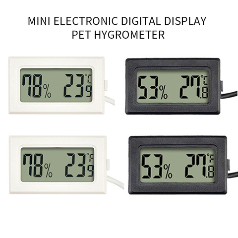 Мини цифровой LCD Крытый удобный датчик температуры измеритель влажности термометр гигрометр датчик ► Фото 1/6