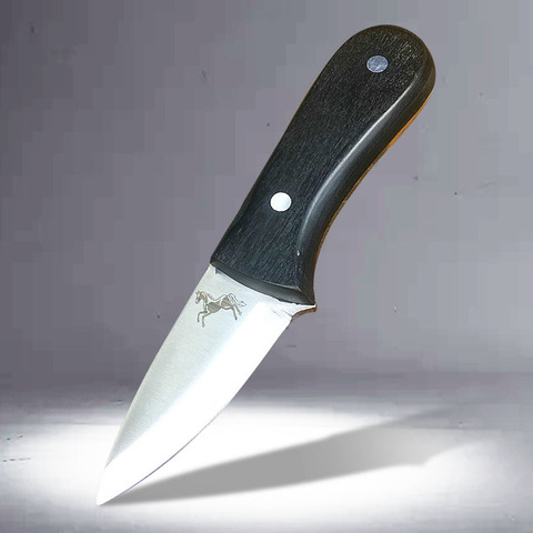D2 стальной нож высокой твердости для активного отдыха, инструменты для самозащиты, охотничьи Прямые ножи с фиксированным лезвием для кемпинга, коллекция подарков ► Фото 1/1