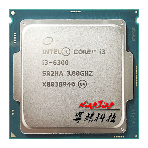 Процессор Intel Core 6300 i3 1151 3,8 ГГц, двухъядерный четырехъядерный процессор 4M 51W LGA ► Фото 1/1