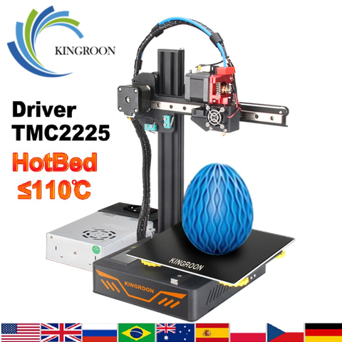 Улучшенный 3D-принтер KINGROON KP3S-G DIY, высокоточная печать, 3D-печать, 180*180*180 мм, двойные направляющие, 3D-принтер ► Фото 1/6